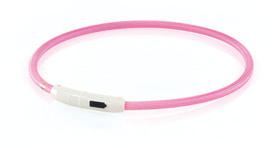 Universal-Leuchthalsband Plus D=7mm pink