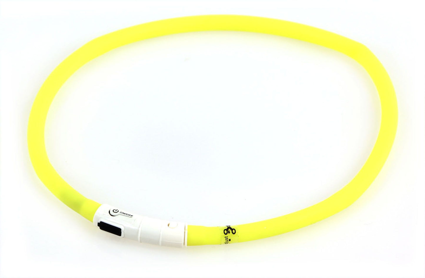 Universal-Leuchthalsband gelb mit USB