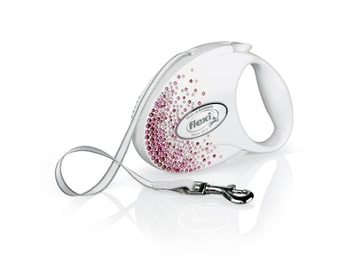 Flexi Glam Splash Pink S, Pearl-white