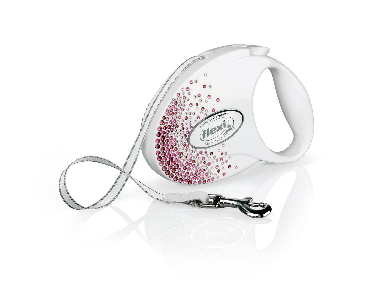 Flexi Glam Splash Pink S, Pearl-white