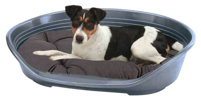 Kissen Relax 45/2, Stoff/Plüsch grau