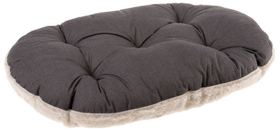 Kissen Relax 55/4, Stoff/Plüsch grau