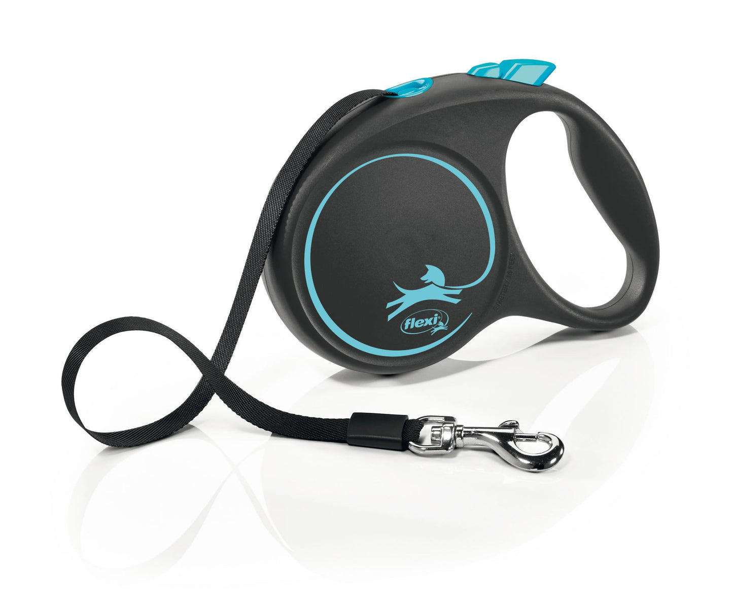 Flexi Black Design S Gurt 5m blau