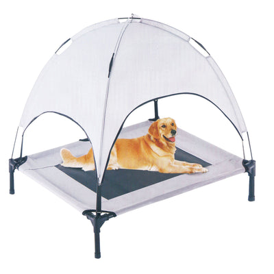 Outdoor-Liege mit Sonnenschutzsegel,