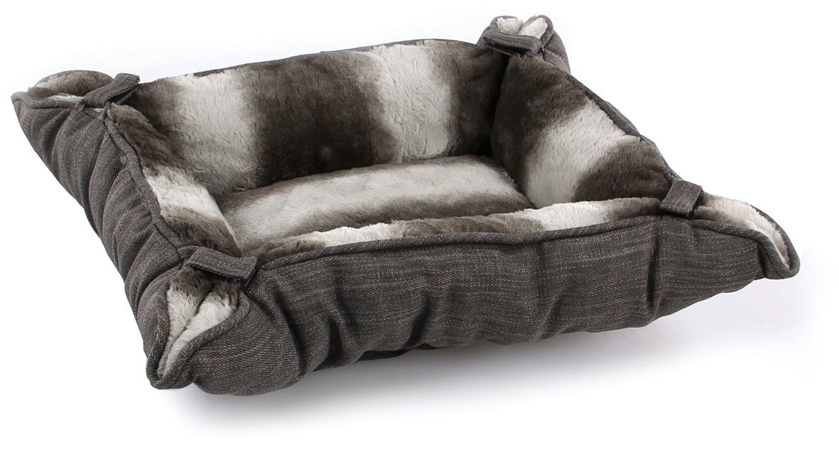 Hunde- & Katzenbett Kasan, grau