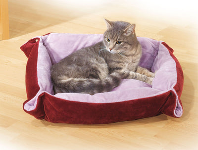 swisspet Soft Katzenbett Pfote d.rot/pin