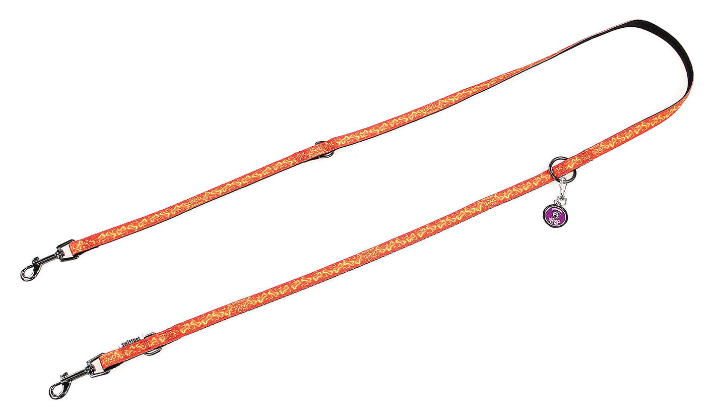 TrendLine Führerleine Boneworld,15mm Rot