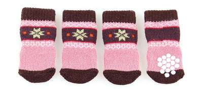 Hundesocken mitAnti-Slip Naturi XL braun