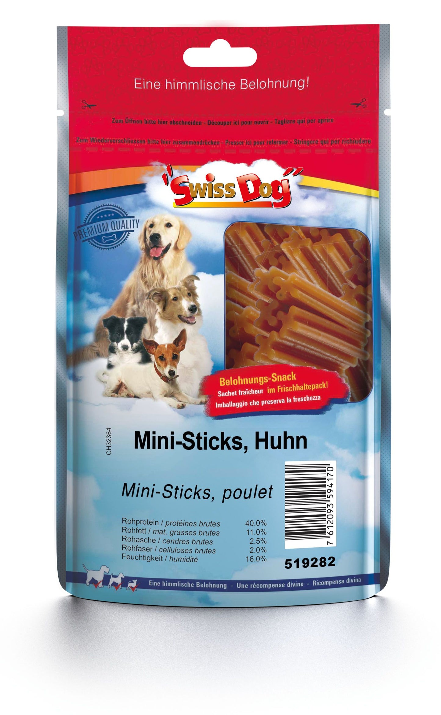 SwissDog Mini-Sticks Huhn 6cm