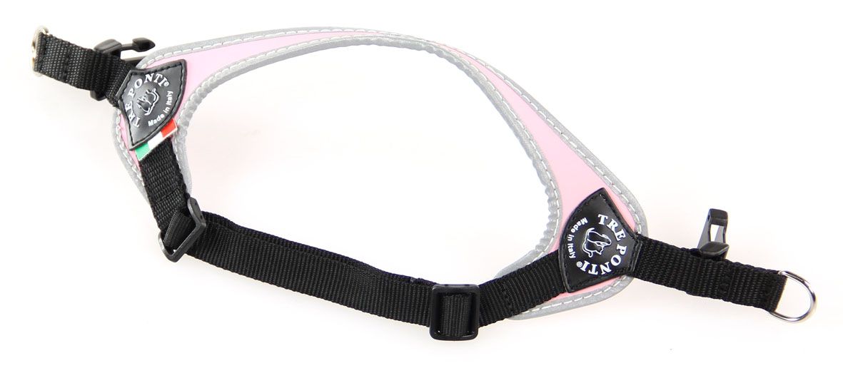 TrePonti Geschirr verstellbar+ref Pink 1