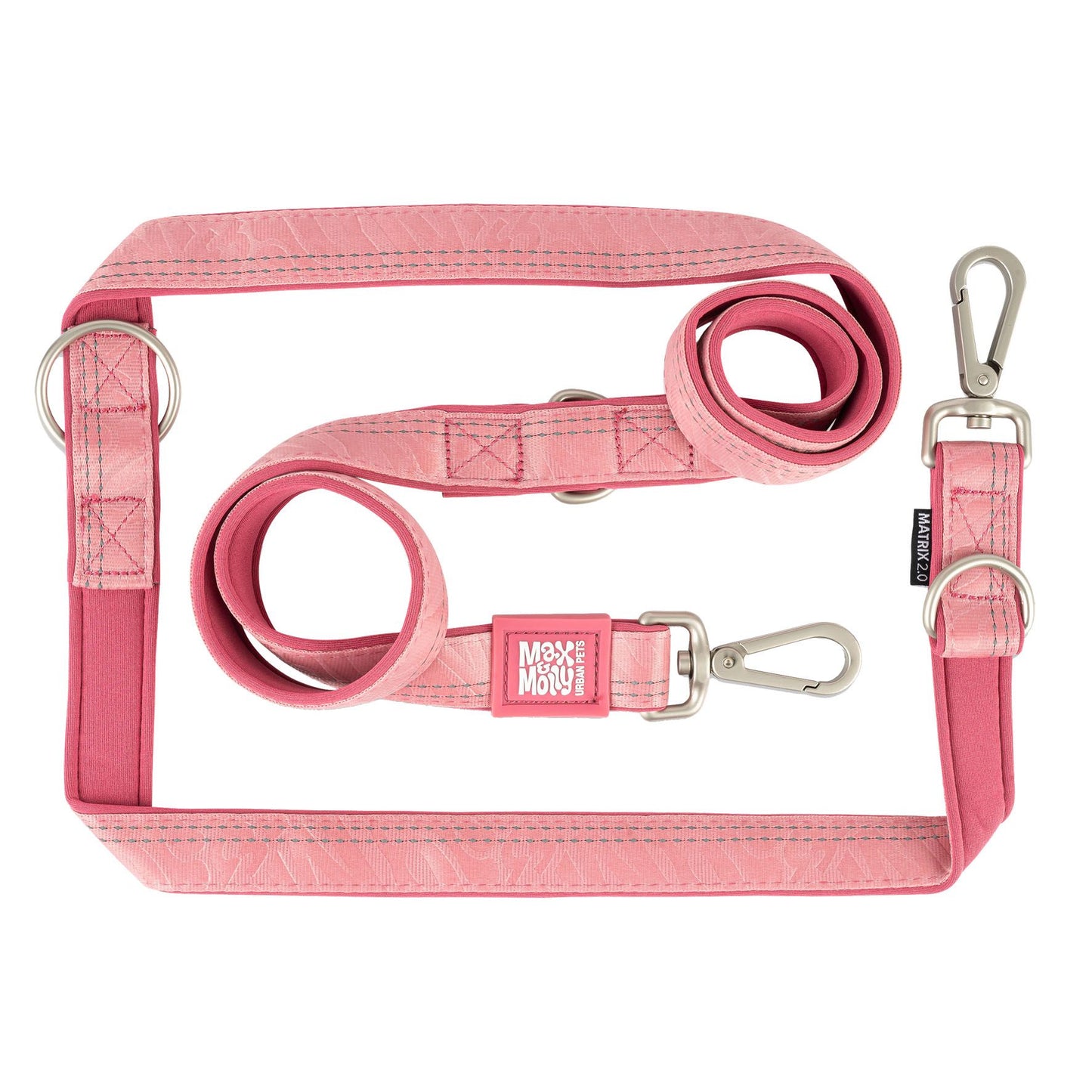 Max&Molly MultiFunkiton Leine rosa/S