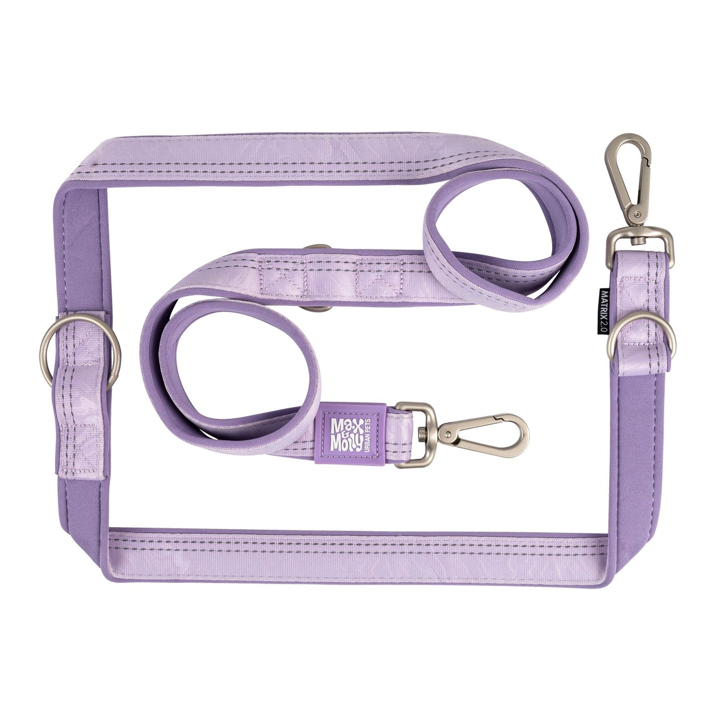 Max&Molly MultiFunkiton Leine lavendel/S