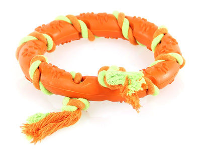 Spielring Jowa mit Baumwollseil orange
