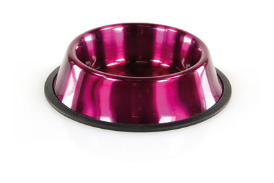 Edelstahlnapf Twillight 0.25l pink