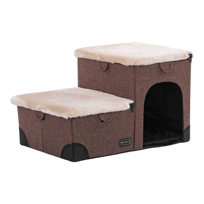 Petsfit K.&Hundetreppe Filou, S, braun
