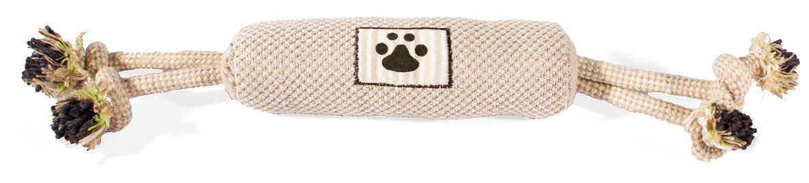 Natur Hundespiel. Dummy mit Doppelseil