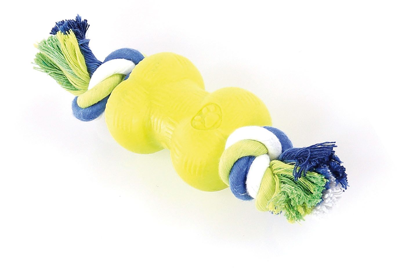 swisspet Foam-Play Knochen m/Seil S gelb