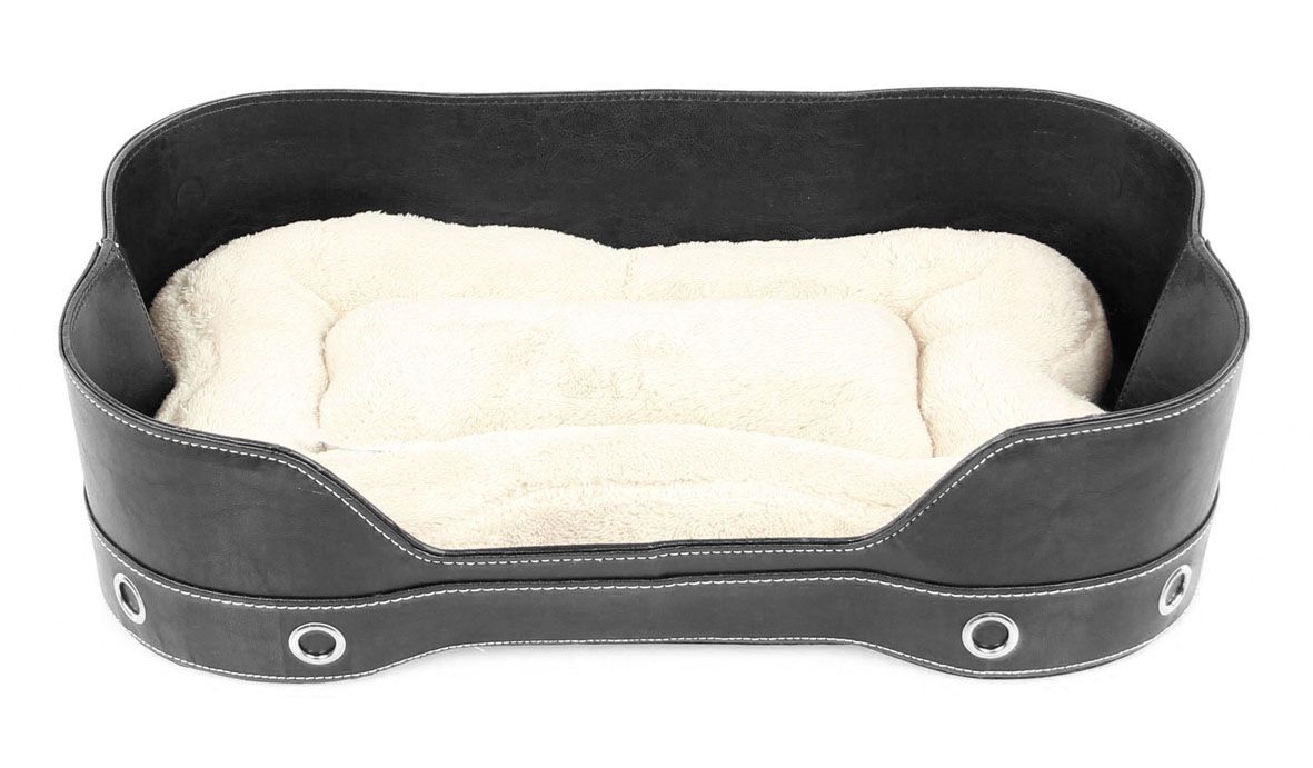 Hunde- & Katzenbett Richmond,beige/schw.