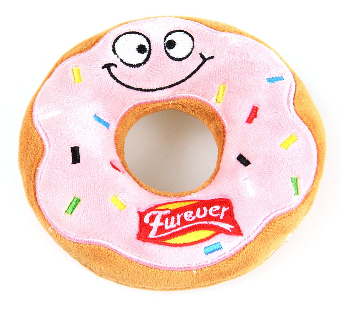 swisspet Plüsch-Donut D=12cm braun/rosa