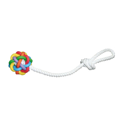 Hundespielzeug Nobbly Ball mit Seil