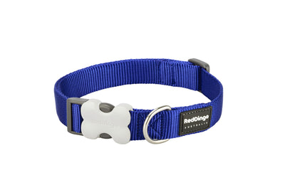 RedDingo Dog Collar Plain Dark Blue