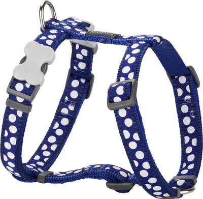 RedDingo Harness white Spots D-Blue