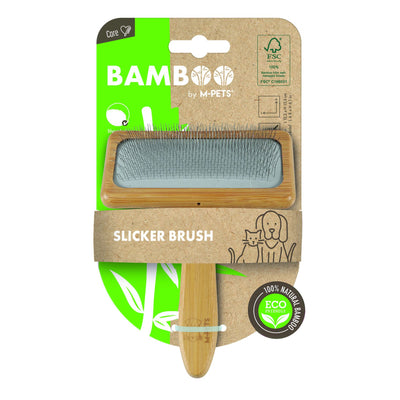 M-Pets Bambus-Zupfbürste L, beige,
