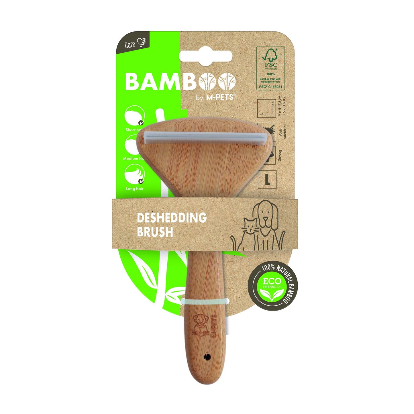 M-Pets Bambusbürste S,