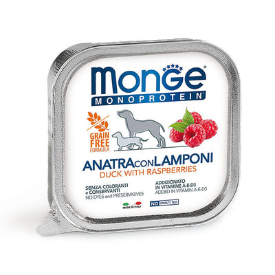 Monge Dog Monopro. Duck & Raspberries