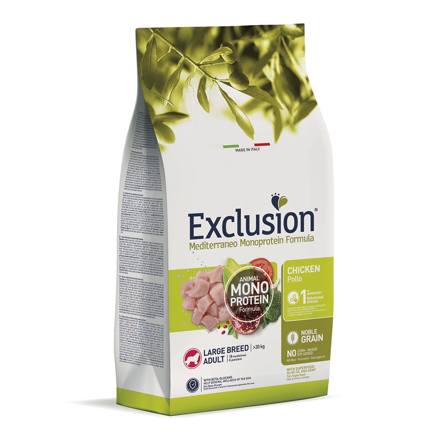 Exclusion Dog Adult Large Chicken