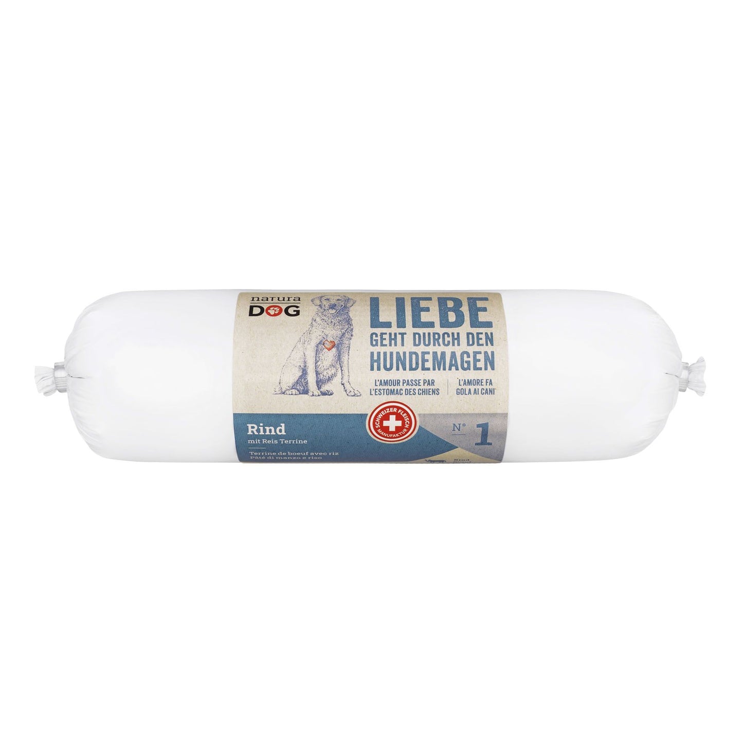 naturaDog Rind mit Reis Terrine