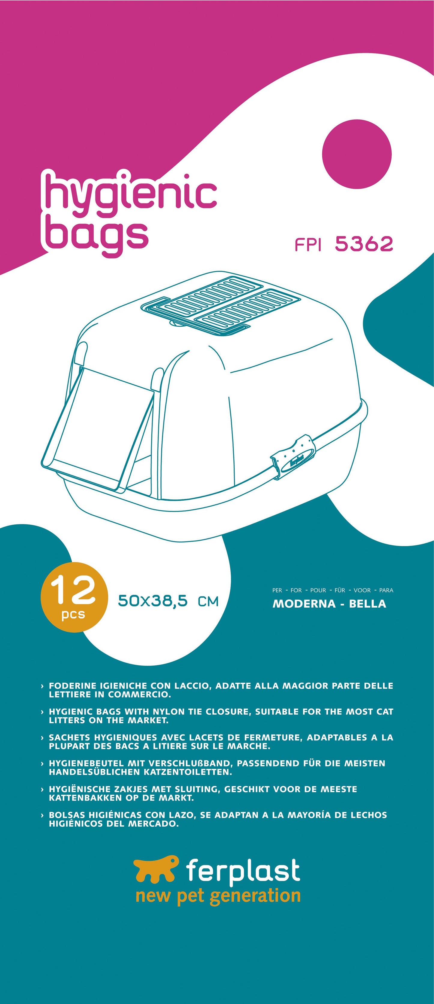 Ferplast Polybeutel FPI 5362, 12Stk.
