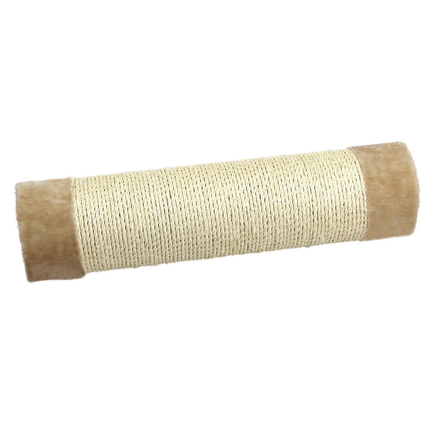 Säule Sisal mit Plüsch, beige D=12x35cm