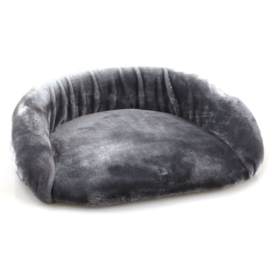 Katzensitz Oval 45x38x12cm, grau