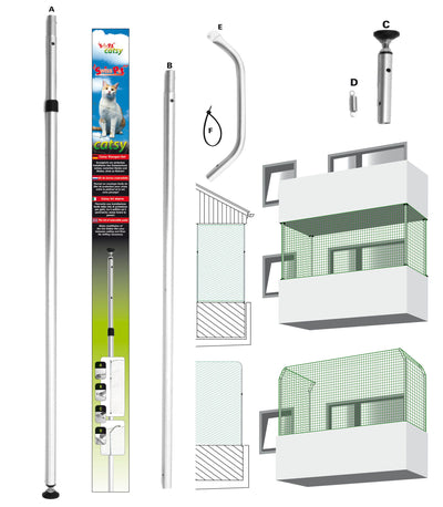 swisspet Catsy Stangen Set komplett