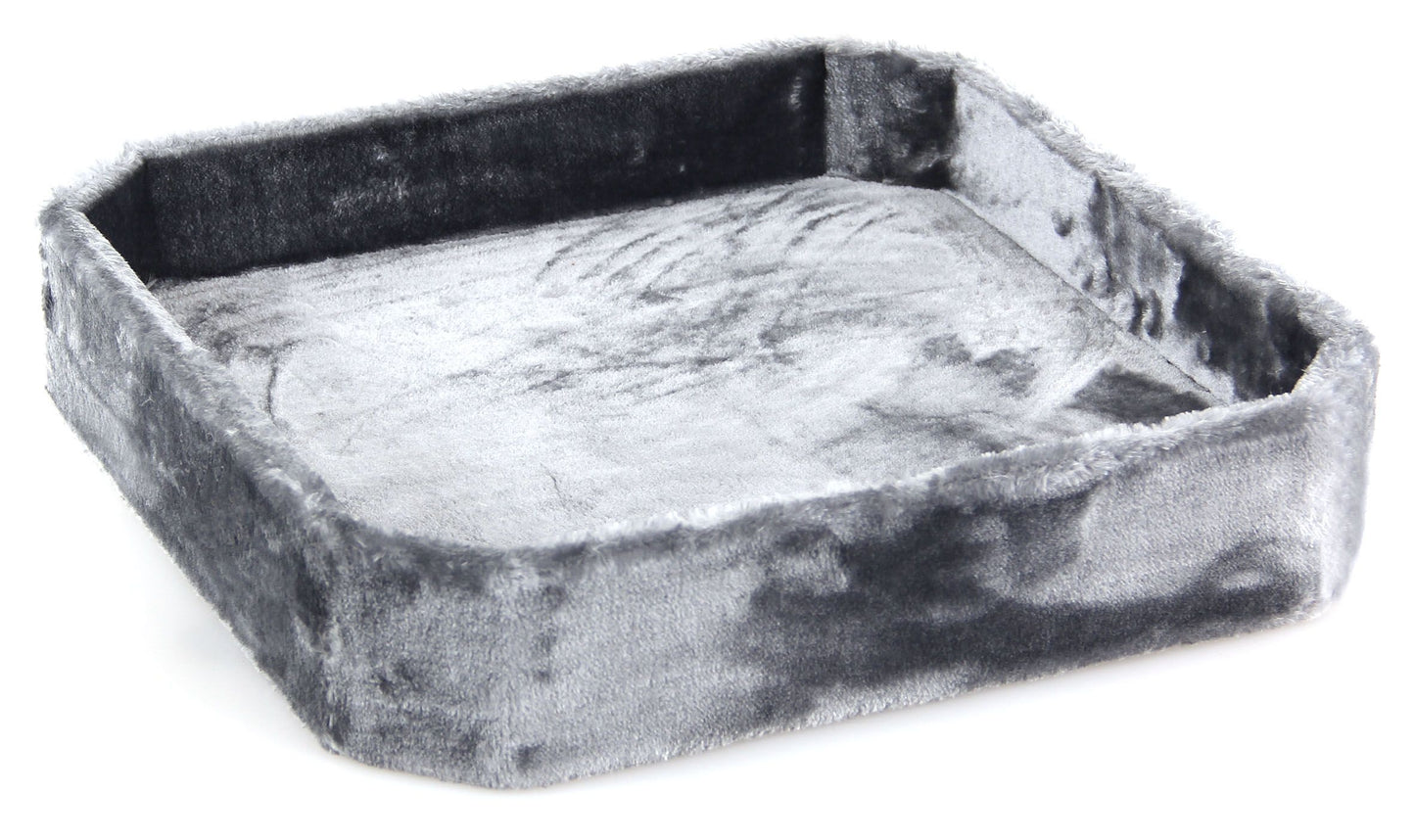 Spielkasten eckig, 48x48x10cm, grau