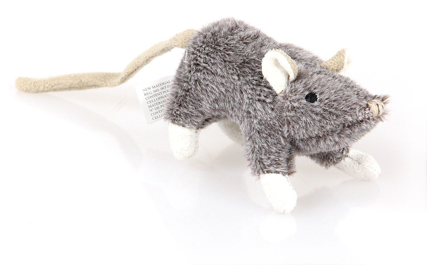 swisspet Mousy mit Catnip 4x6x19cm grau