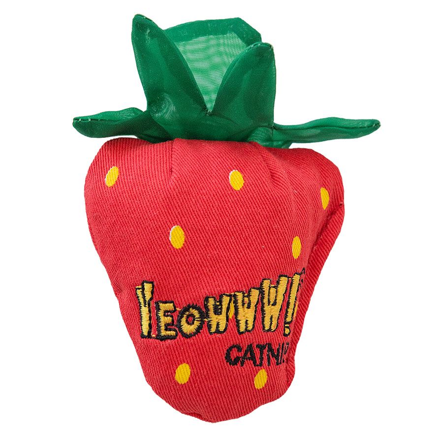 Yeowww Catnip Strawberry - Red, L=8.9cm