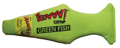 Yeowww Green Fish 17.5cm mit Catnip
