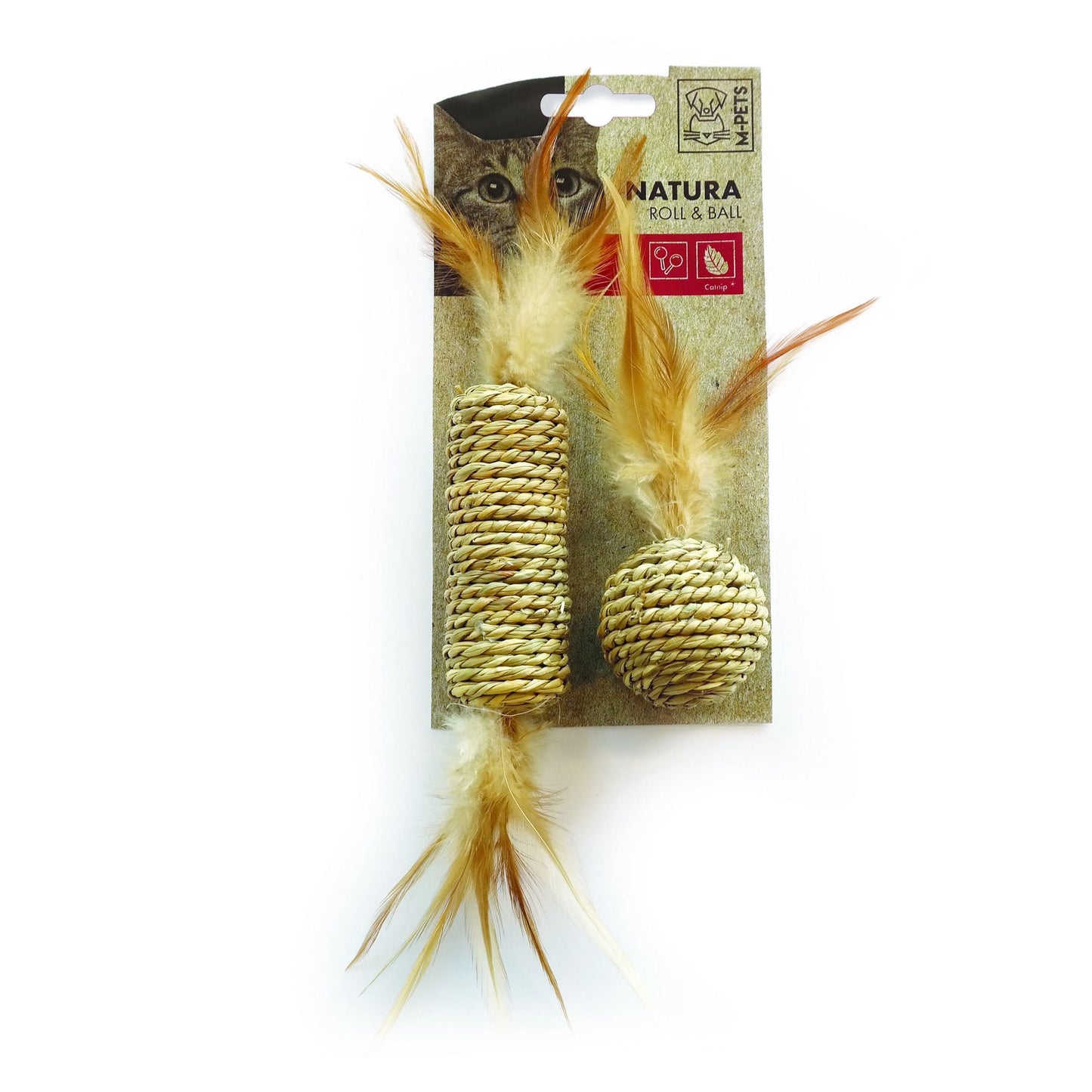M-Pets Katzenspielzeug Rolle & Ball,