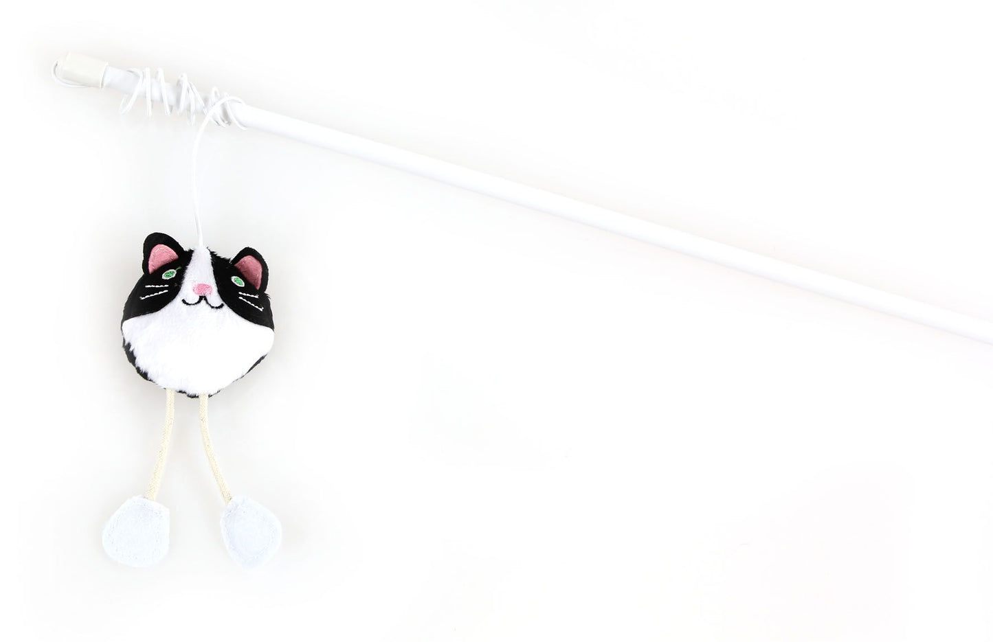 Katzenangel Mouse mit Raschel schwarz