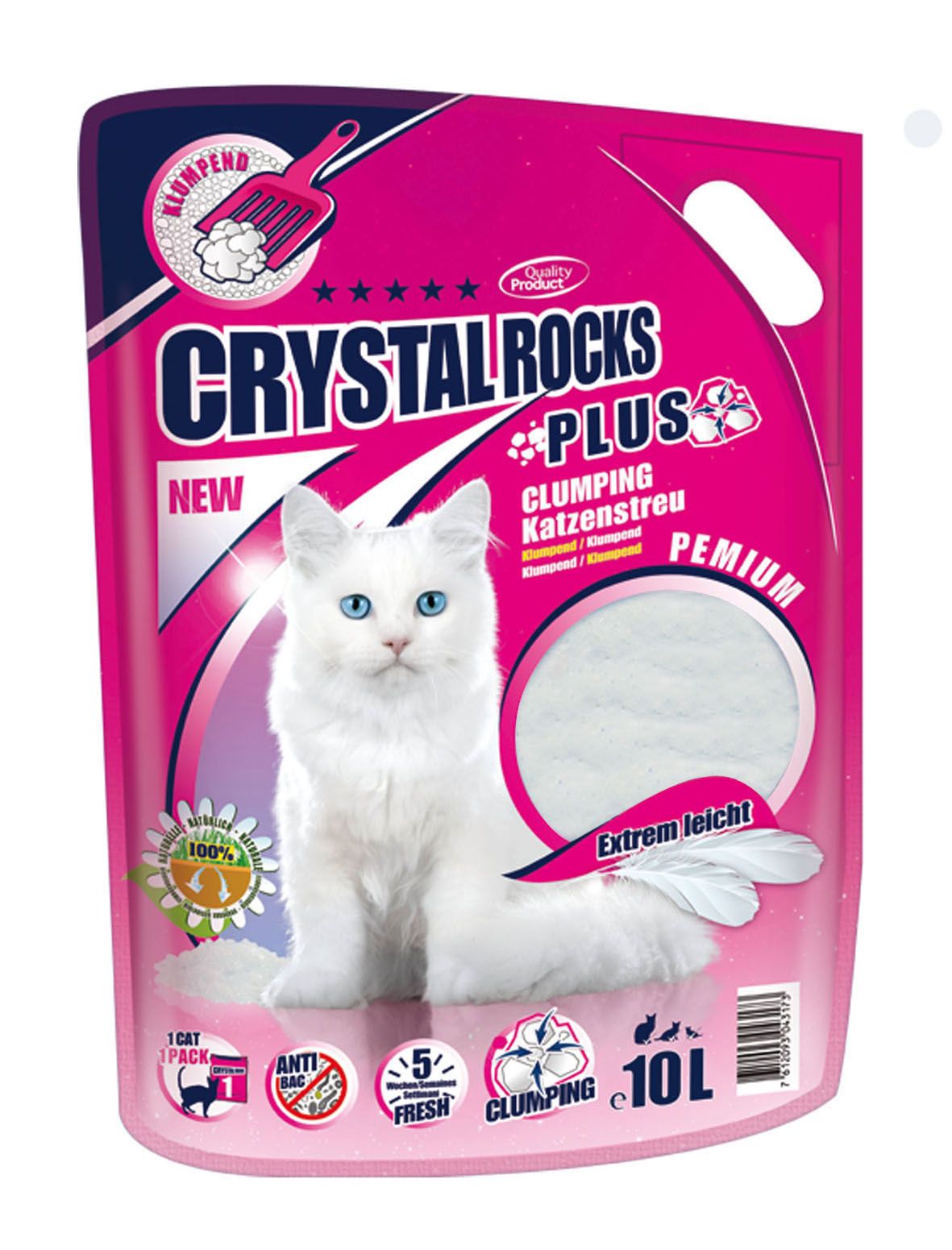 Crystal Rocks Plus, Katzenstreu,10L