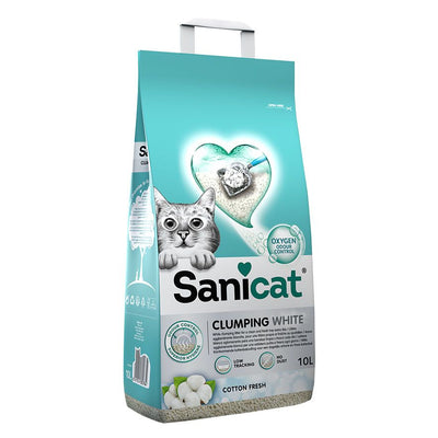 SANICAT Clumping White Cotton fresh