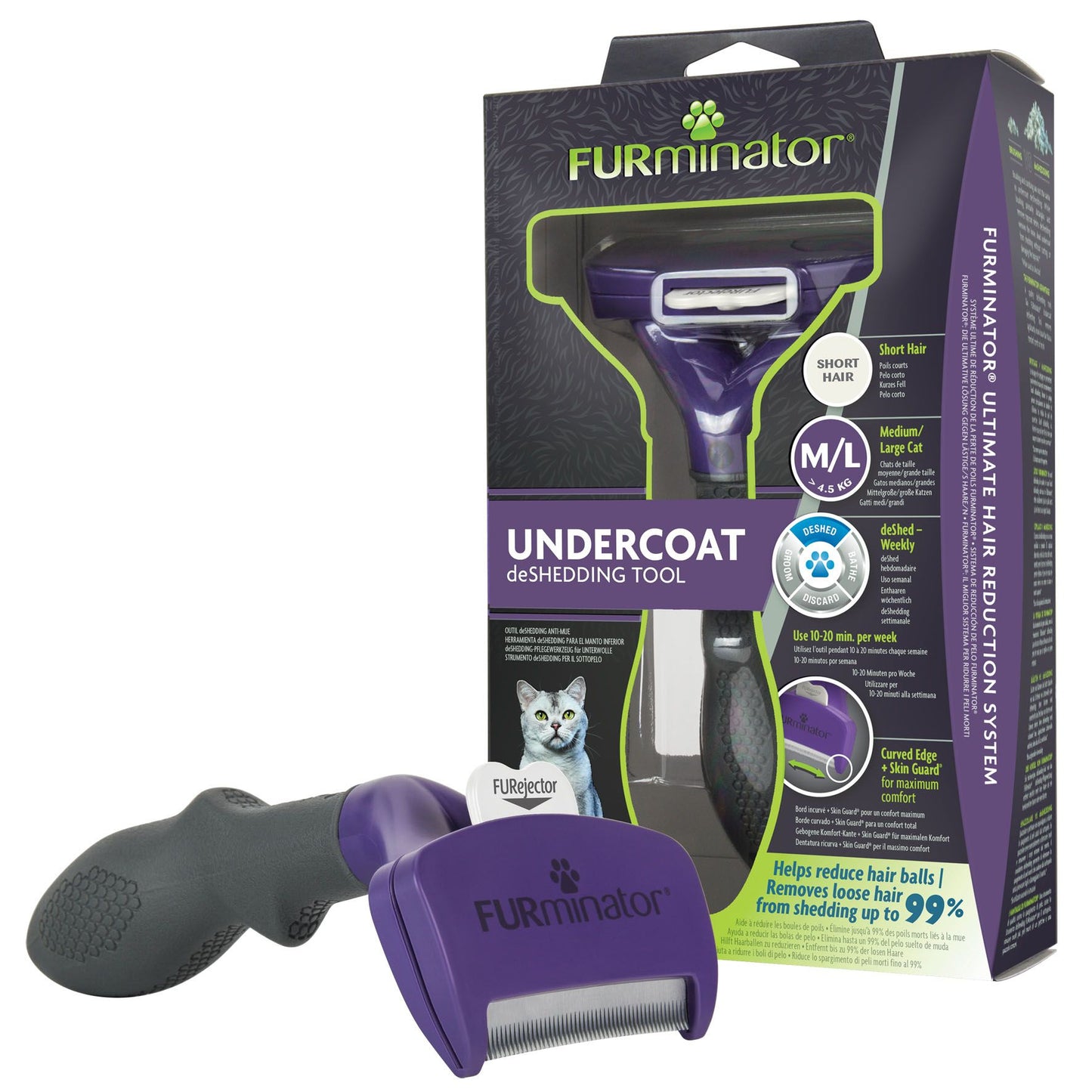 FUR Katze deShedding S Kurzhaar