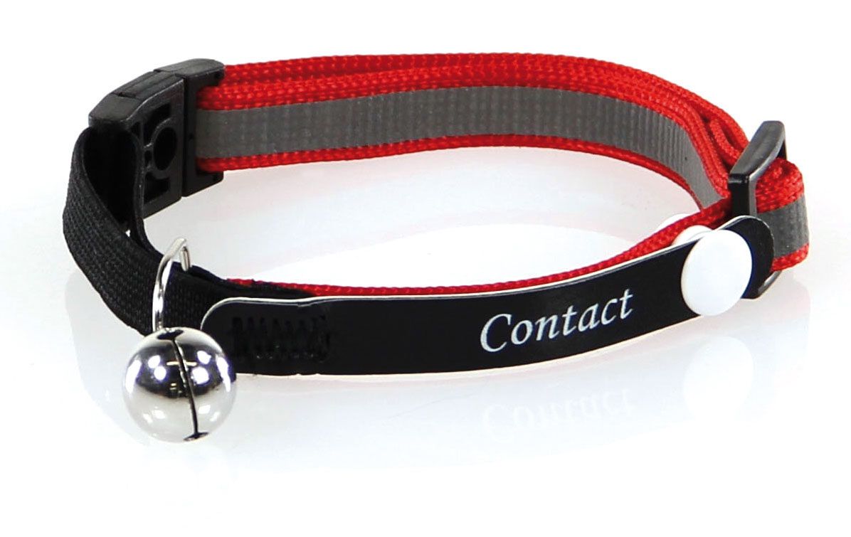 Katzenhalsband mit Contact-Band & Glocke