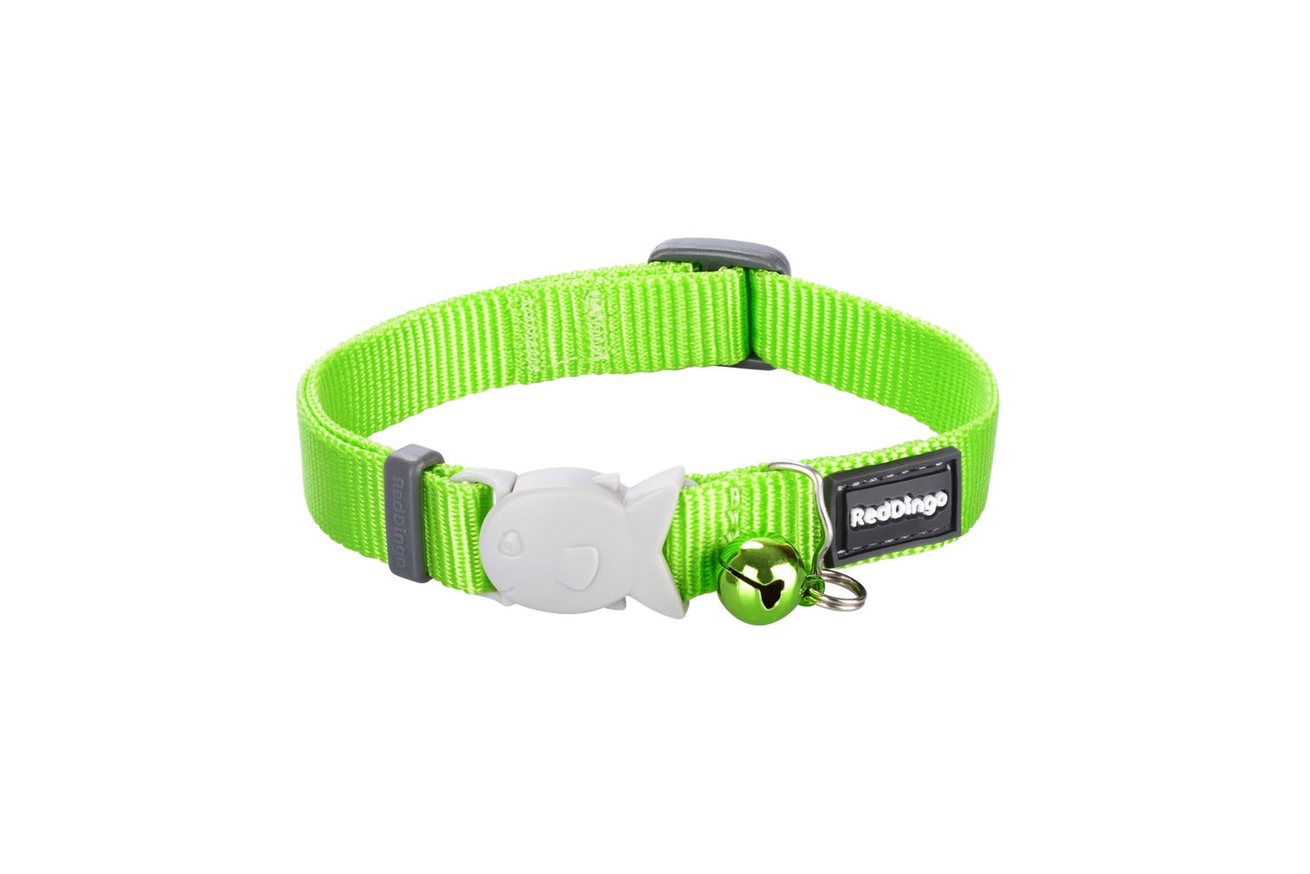 RedDingo Cat Collar Plain Lime Green