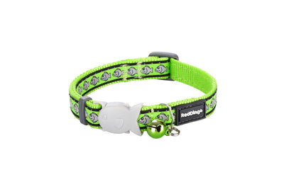 RedDingo Cat Collar Reflec Fish Green