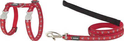 RD Cat Harness&Lead Desert Paws Red