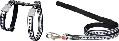 RD Cat Harness&Lead Reflec Fish Black