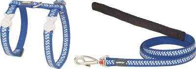 RD Cat Harness&Lead Refl Ziggy D-Blue